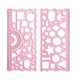 thumbnail image 2 of Regla Geométrica De Plantilla De Dibujo Multifuncional Para Edificio De Matemáticas Rojo, 2 of 5