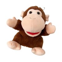 Magideal - Guantes Para La Cabeza, Marioneta De Mano Para Niños, Juguete De Peluche De Animal Imaginativo, Marioneta De Mano Rellena, Marioneta De Mano Para Ense Mono