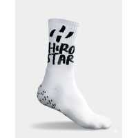 Hirostar - Calcetin Grip Antodeslizante Force Blanco Talla Unica 39-43