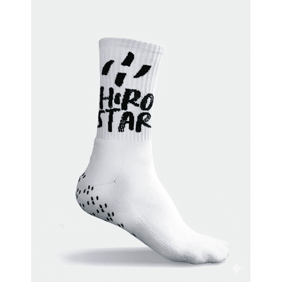 Calcetin Grip Antodeslizante Force Blanco Talla Unica 39-43