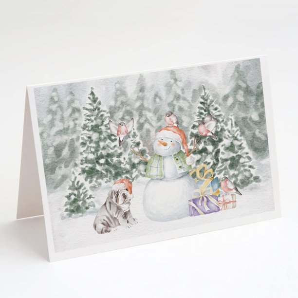 Tarjetas de felicitación Caroline's Treasures CK8060GCA7P - Pack de 8 en blanco, tamaño A7