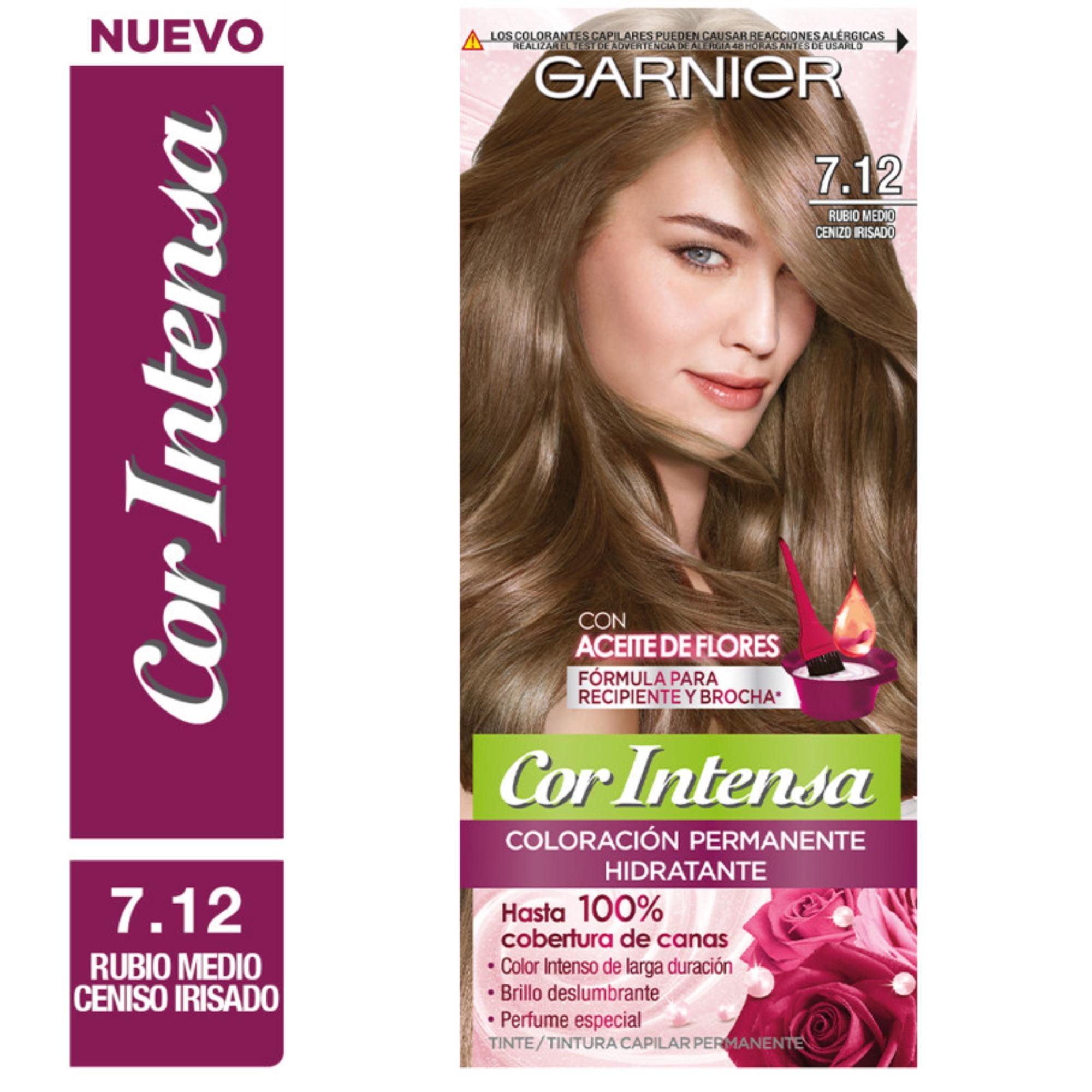 Coloración Cabello 6.12 Rubio Oscuro Cenizo Irisado 1 Un Cor Intensa