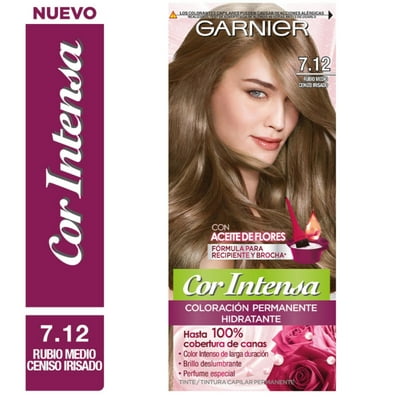 Coloración Cabello 6.12 Rubio Oscuro Cenizo Irisado 1 Un Cor Intensa
