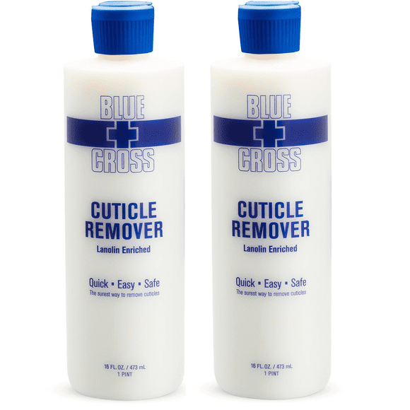 Líquido removedor de cutículas Blue Cross 480 ml para uñas (x2)