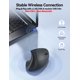 thumbnail image 4 of Mouse inalámbrico ergonómico vertical TECKNET, 5 DPI, 4800, USB-A, 4 of 8