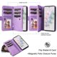 thumbnail image 4 of YEYKX para iPhone 17e / 16e Funda Tipo Billetera con Bolsillo con Cierre de Zíper para 9 Tarjetas, Cierre Magnético Funda Tipo Folio Premium de Cuero PU con Correa de Muñeca para iPhone 17e / 16e, 4 of 8