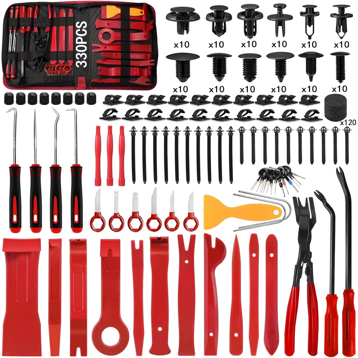 Kit Herramientas 330pcs Eaukar Eakus003 Remocian Molduras Auto