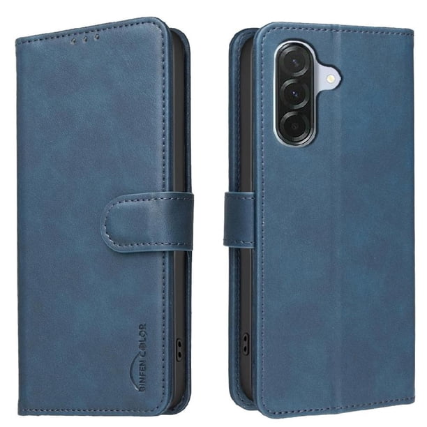 Funda Billetera para Samsung Galaxy S26 Protección RFID y Soporte Ajustable Azul