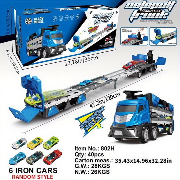 Experience the Thrill of High-Speed Racing with the Ejection Track Car Combination!