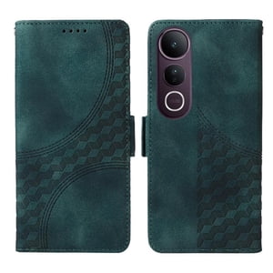 Carcasa Foxdock Vivo V50 Lite De Cuero Pu, Diseño Acolchado Clásico, Protección Contra Caídas Y Rayones