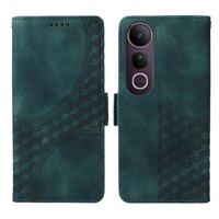 Carcasa Foxdock Vivo V50 Lite De Cuero Pu, Diseño Acolchado Clásico, Protección Contra Caídas Y Rayones