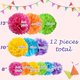 thumbnail image 2 of Pompones de papel Jayke Joy, 12 piezas, tamaños 8, 10 y 12, 2 of 3