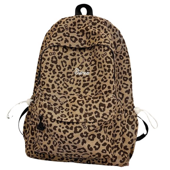 MOCHILA HOKMAH 38x10x30 cm Estampado de Leopardo - Tendencia