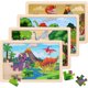 thumbnail image 1 of Puzzle Madera Dinosaurios Set 4x24 Piezas Niaos, 1 of 3