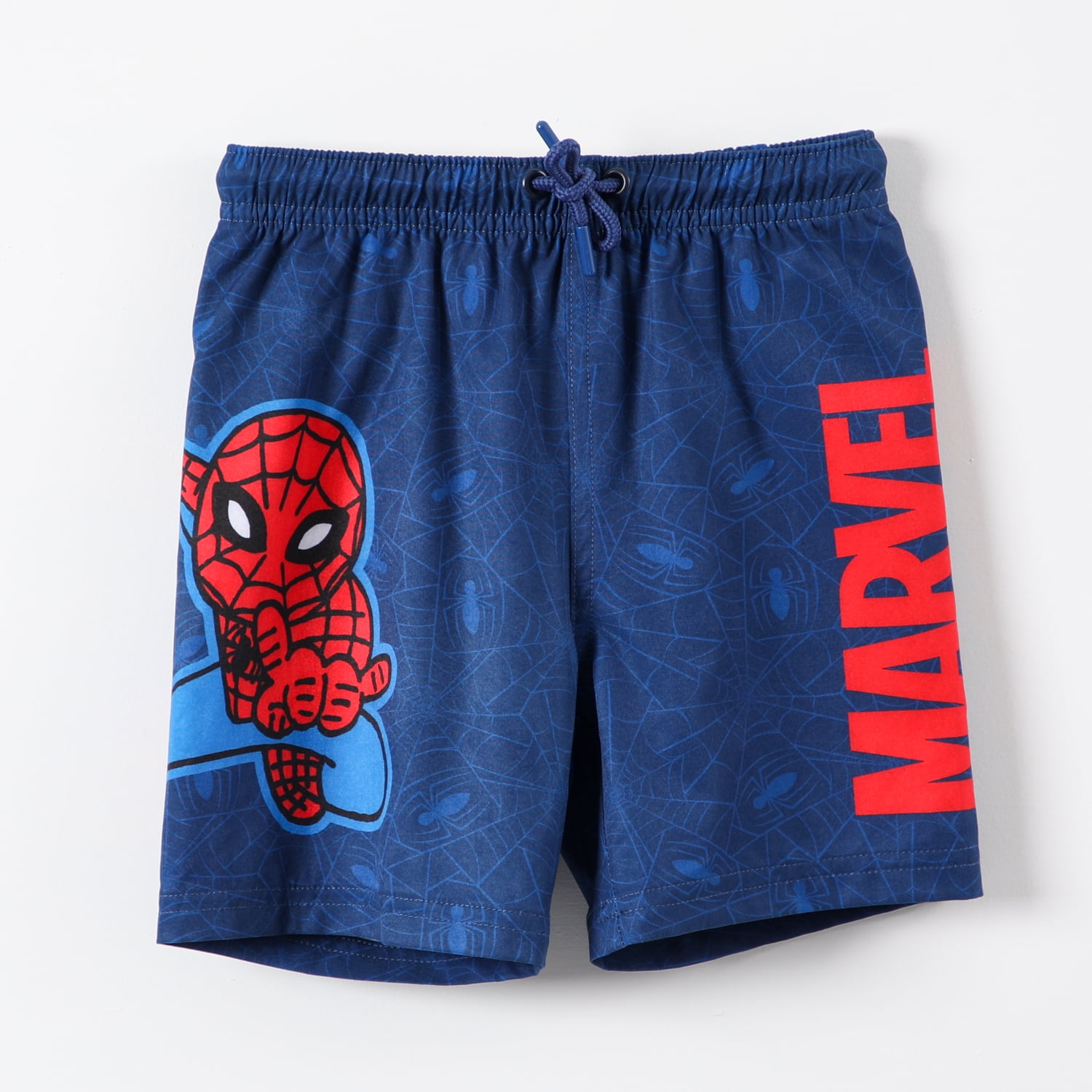 Traje De Baño Niño Spiderman Azul Marvel