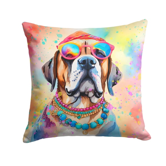Almohada Decorativa Mastiff Hippie Dawg
