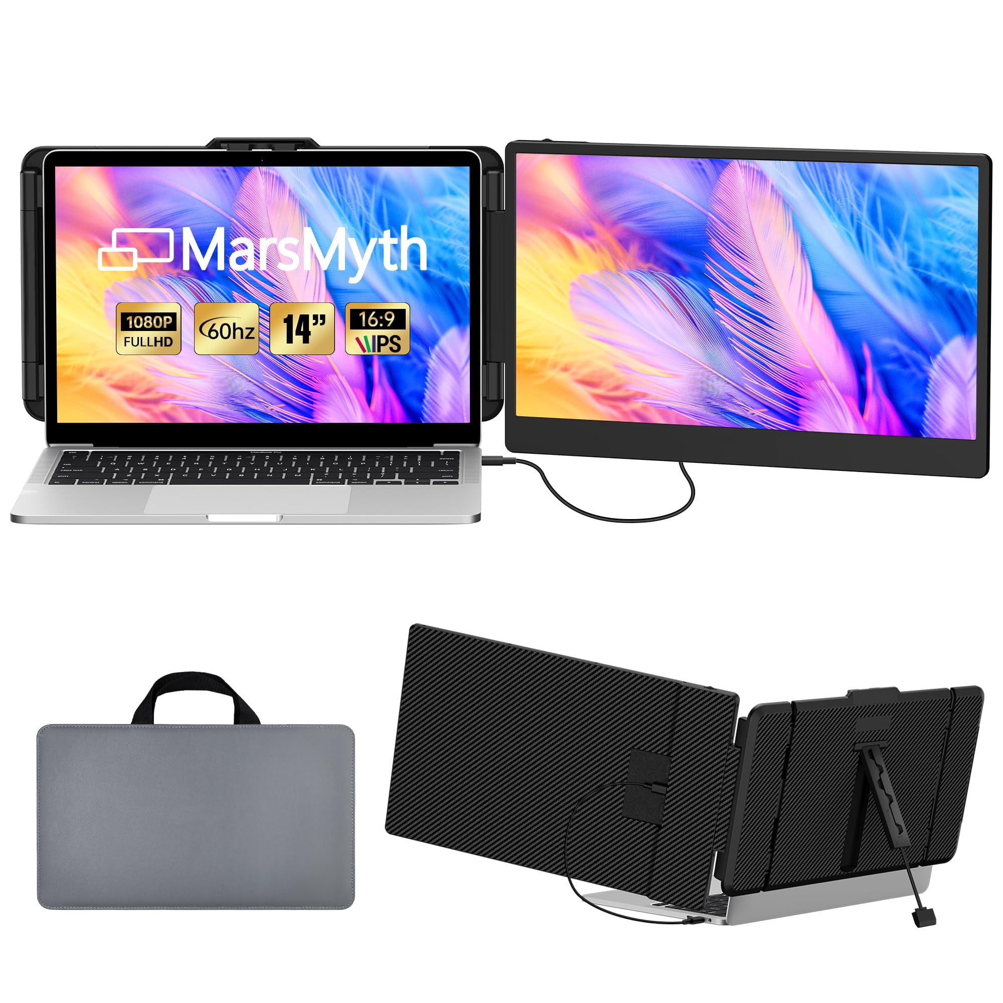 Extensor De Pantalla Marsmyth S1 14" 1080p Fhd