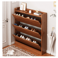 Genérico - Zapatero Recibidor Mueble De Entrada Organizador 110X100X17 Cafe Agregar A Favoritos