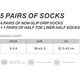 thumbnail image 4 of Calcetines de yoga para mujer, 5 pares, antideslizantes, con puntera completa, invisibles, para ballet, pilates, danza en barra y hospital., 4 of 7