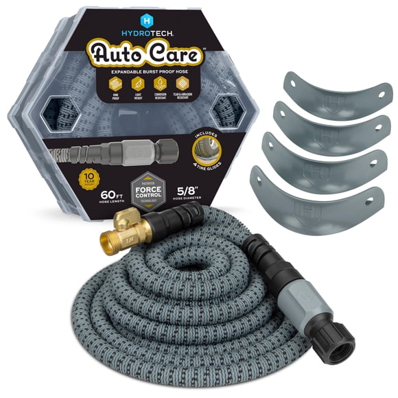 Manguera de jardín HydroTech de 18 m, 5/8", flexible y resistente a reventones