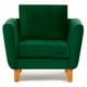 thumbnail image 1 of Sillón Thomas Felpa Verde, 1 of 3