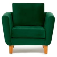 Barra Design - Sillón Thomas Felpa Verde
