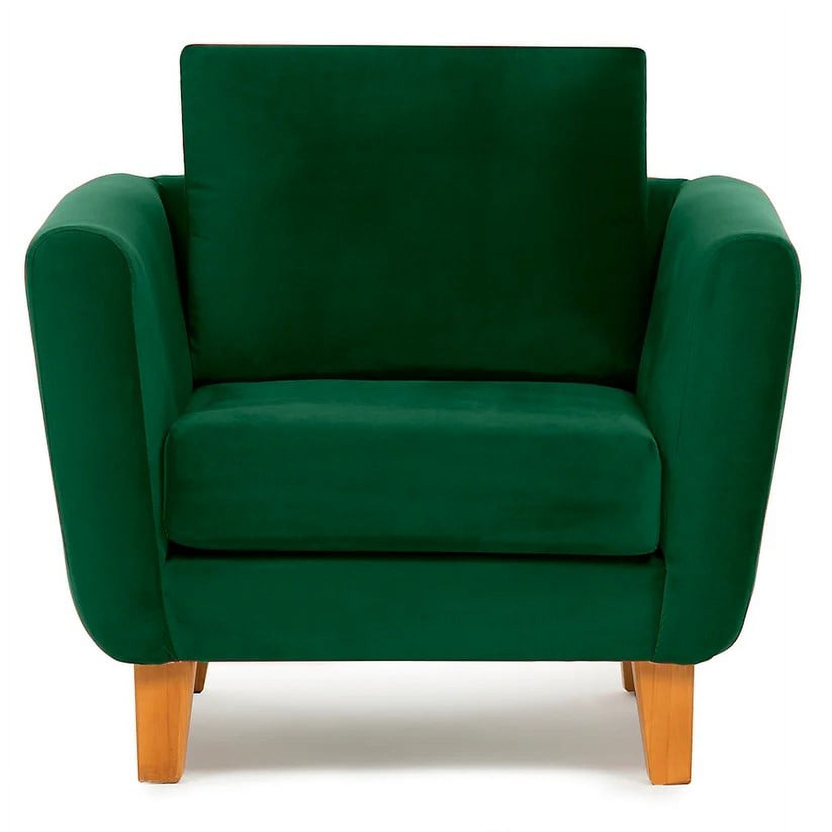 Barra Design - Sillón Thomas Felpa Verde