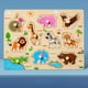 thumbnail image 1 of Children's Mushroom Nails Hand Grab Board Early Education Puzzle Wooden Puzzle Toys Fruit And Vegetable Cognitive Plane Puzzle Puzzle, 1 of 3