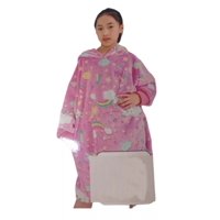 Genérico - Poleron Sherpa Huggle Para Niñas Invierno Reversible Suave Arcoiris