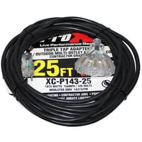 Cable De Extensión De Alimentación Pro-X Xc-P143-25 25 25 Pies 14 Awg 110 V Hembra