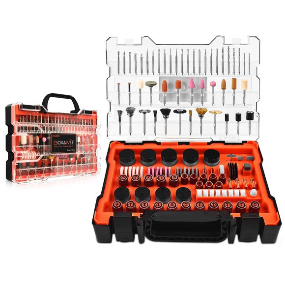 Kit de accesorios para herramientas rotativas GOXAWEE, 480 piezas, vástago de 1/8 pulgadas