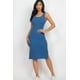 thumbnail image 1 of Vestido Midi De Tirantes Con Abertura Lateral Y Canalé, 1 of 2
