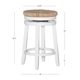 thumbnail image 5 of Taburete de Barra Powell Linon Morgan 65 cm Madera con Asiento de Pasto Marino, 5 of 8