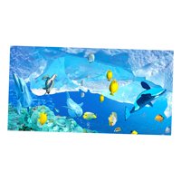 Magideal - Fondo De De Peces, 3D / Pvc Autoadhesivo De Dos Cara / / Adhesivo De Paisaje De Acuario Calcomanías Papel Tapiz , L L