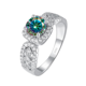 thumbnail image 5 of Anillos de Compromiso de Moissanita para Mujer 1 Uds Color D VVS1 Anillos de Diamante Amarillo/azul/rosa, Joyería de Moissanita para Mujer de Plata Esterlina 925 para Aniversario de Boda con, 5 of 9