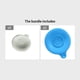 thumbnail image 1 of Stop Drain Clogs with our Silicone Recyclable Rubber Bathtub Drain Stopper - Universal Size for Sinks, Bathroom, Kitchen, Laundry, and Floor Drains - Gray and Blue - 1pc, 1 of 5