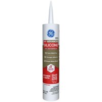 Sellador De Silicona Ge Advanced Para Cocina Y Baño, 300 Ml, Color Blanco