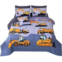 Milsleep - Jqinhome Construcción Juegos De Cama Para Niños,8 Piezas Cama En Una Bolsa 3D