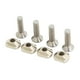 thumbnail image 1 of 4x Reemplazo De Tornillos De Aleta De Tabla De Surf No Se Necesita Herramienta Tornillo De Aleta De Pulgar Y Placa Tornillos Hexagonales De Acero Inoxidable M6, 1 of 3