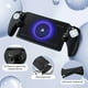 thumbnail image 3 of Funda de transporte rígida para PlayStation Portal Remote Player - Con 2 protectores de pantalla, 1 funda de agarre, 4 tapas de agarre del pulgar, cubierta exterior rígida para PS5 Portal-Negro, 3 of 8