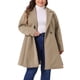 thumbnail image 1 of Abrigo de mujer talla grande Agnes Orinda con solapa entallada, doble botonadura, largo, con bolsillos 4X caqui, 1 of 6