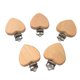 thumbnail image 1 of Sujetachupetes ARAKIERST de madera de haya, 5 piezas, forma de corazón, 1 of 6