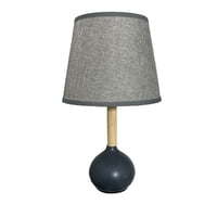 Oem - Lampara De Velador Lampara De Mesa Metal Madera Esfera G