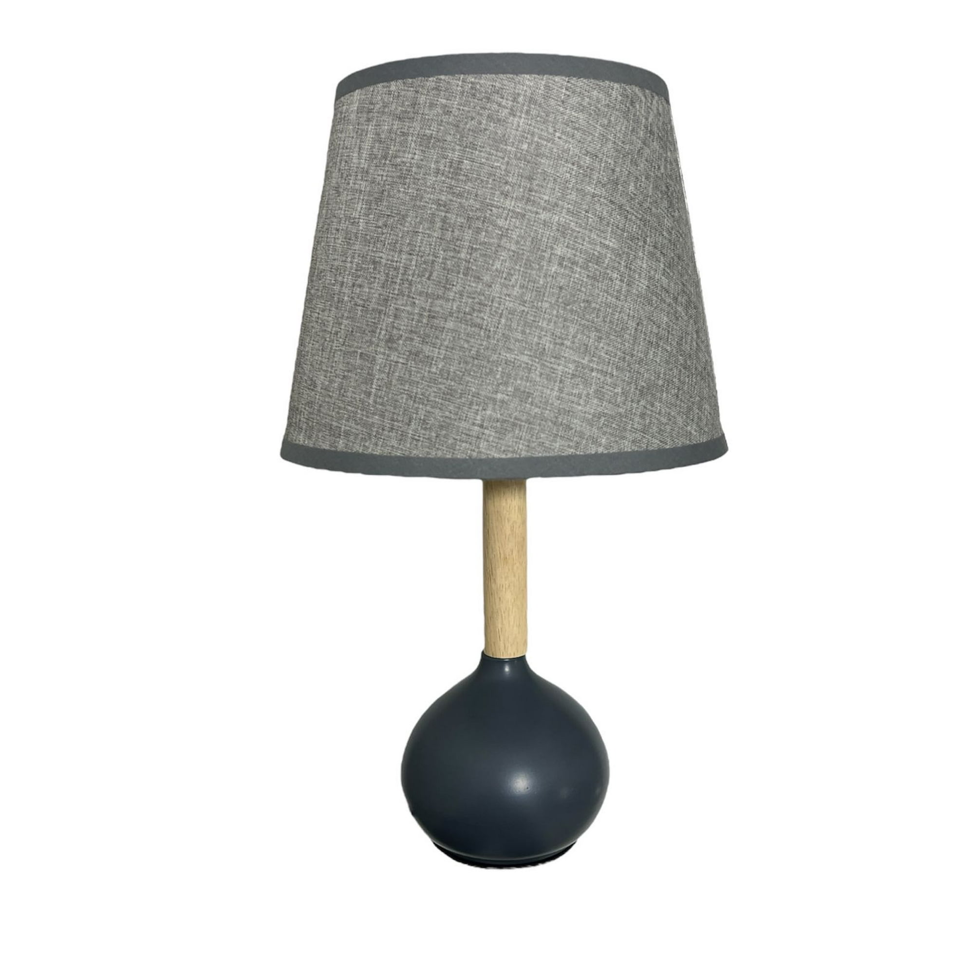 Oem - Lampara De Velador Lampara De Mesa Metal Madera Esfera G