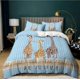 thumbnail image 2 of Cartoon Giraffes Quilt Duvet Cover Set Doona Cover Bedding Home Textiles3-Piece Bedding Set, 2 of 5