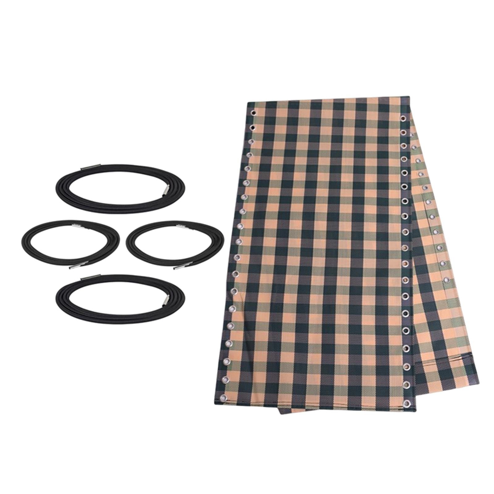 Ioensy - Tela De Repuesto Para Sillón Reclinable, Tela De Repuesto Impermeable Para Césped, Patio Trasero, Cuadros Verdes + Cuerda