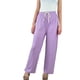 thumbnail image 1 of Pantalon Palazzo Acanalado Mujer Cintura Elasticada Verano Colores 369, 1 of 5