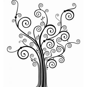 Rienda Libre Graphics - Decomural Swirl Tree Nursery Ws-16230