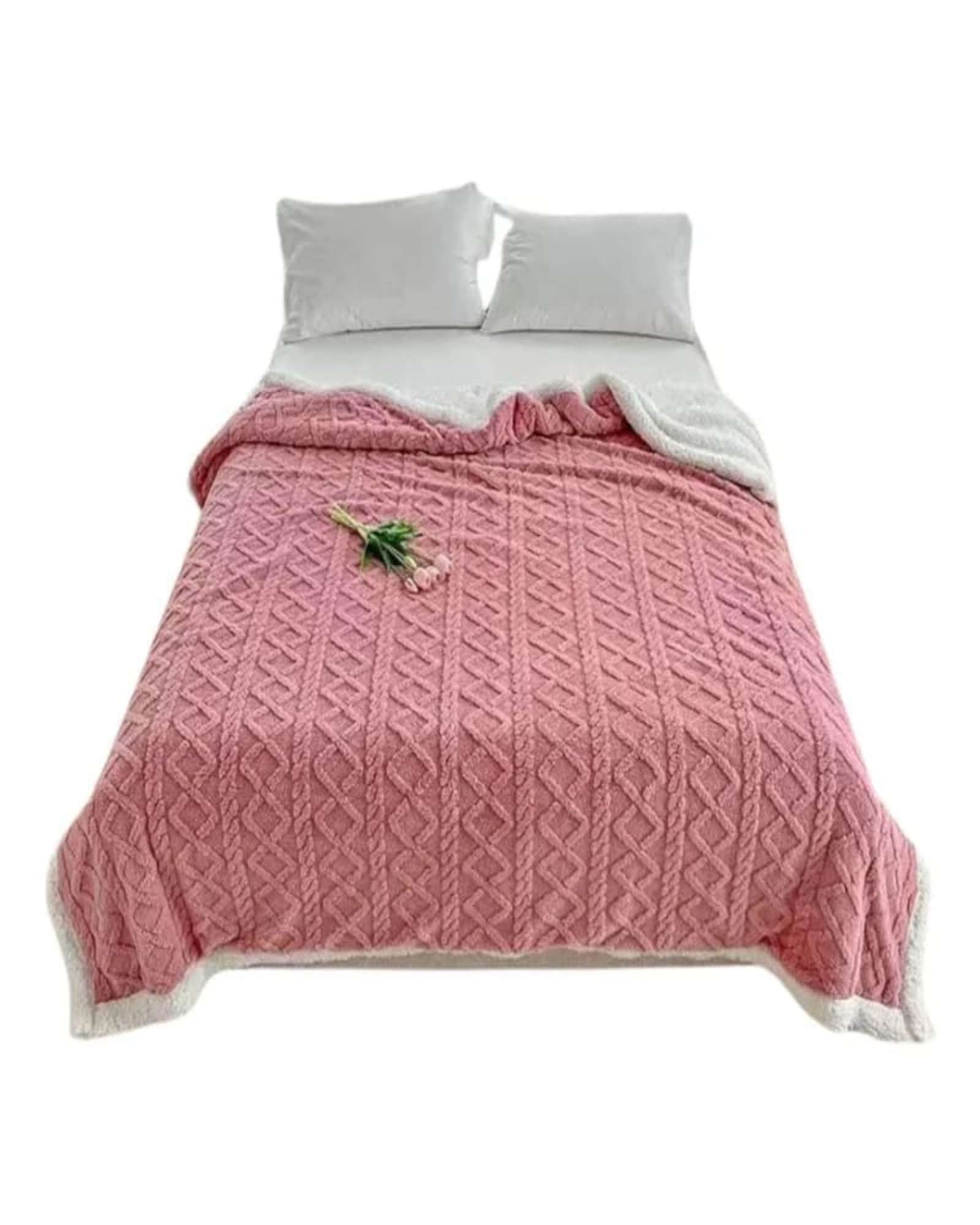 Myl Todo Para El Hogar - Frazada Con Sherpa Trenzada 230X200 Cm 07