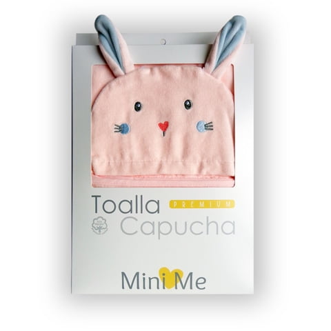 Mini Me - Toalla Premium Para Bebé Rosado (Coneja)